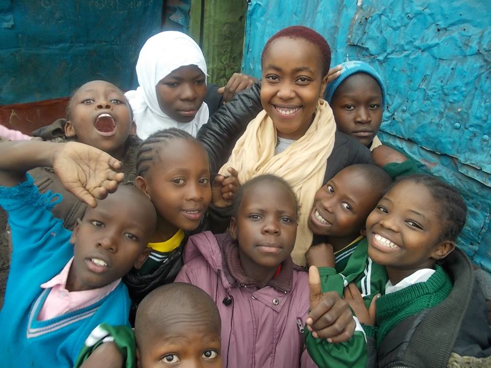 Children studying in a Kenyan classroom